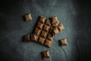barra de chocolate amargo